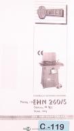 Comaca-Comaca EHN 260/5, Hydraulic Notching Machine, Use & Maintenance Manual Year 1997-260/5-EHN-01